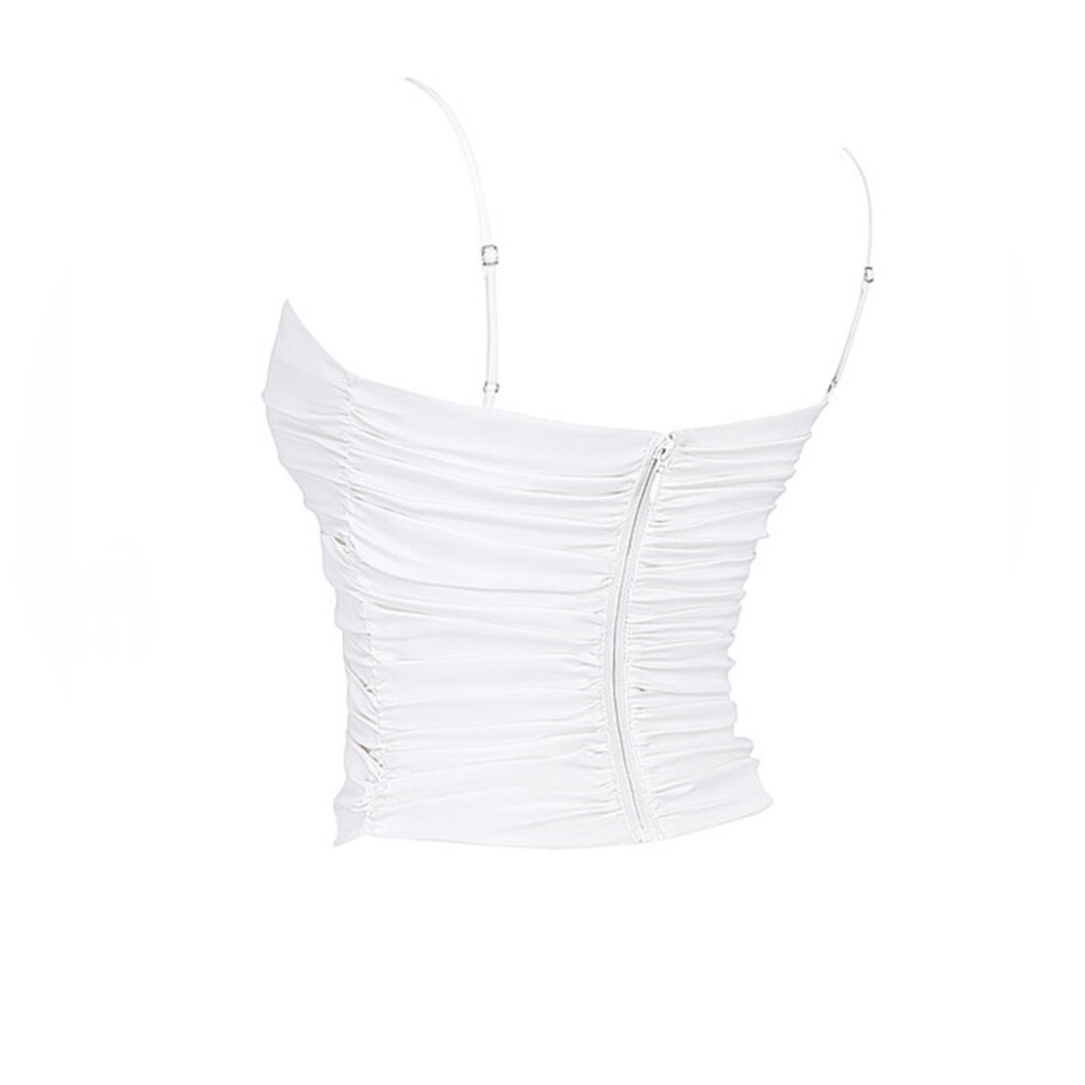 ❤️‍🔥Firm Price❤️‍🔥Mistress Rocks White Ruffle Top - Picture 7 of 13